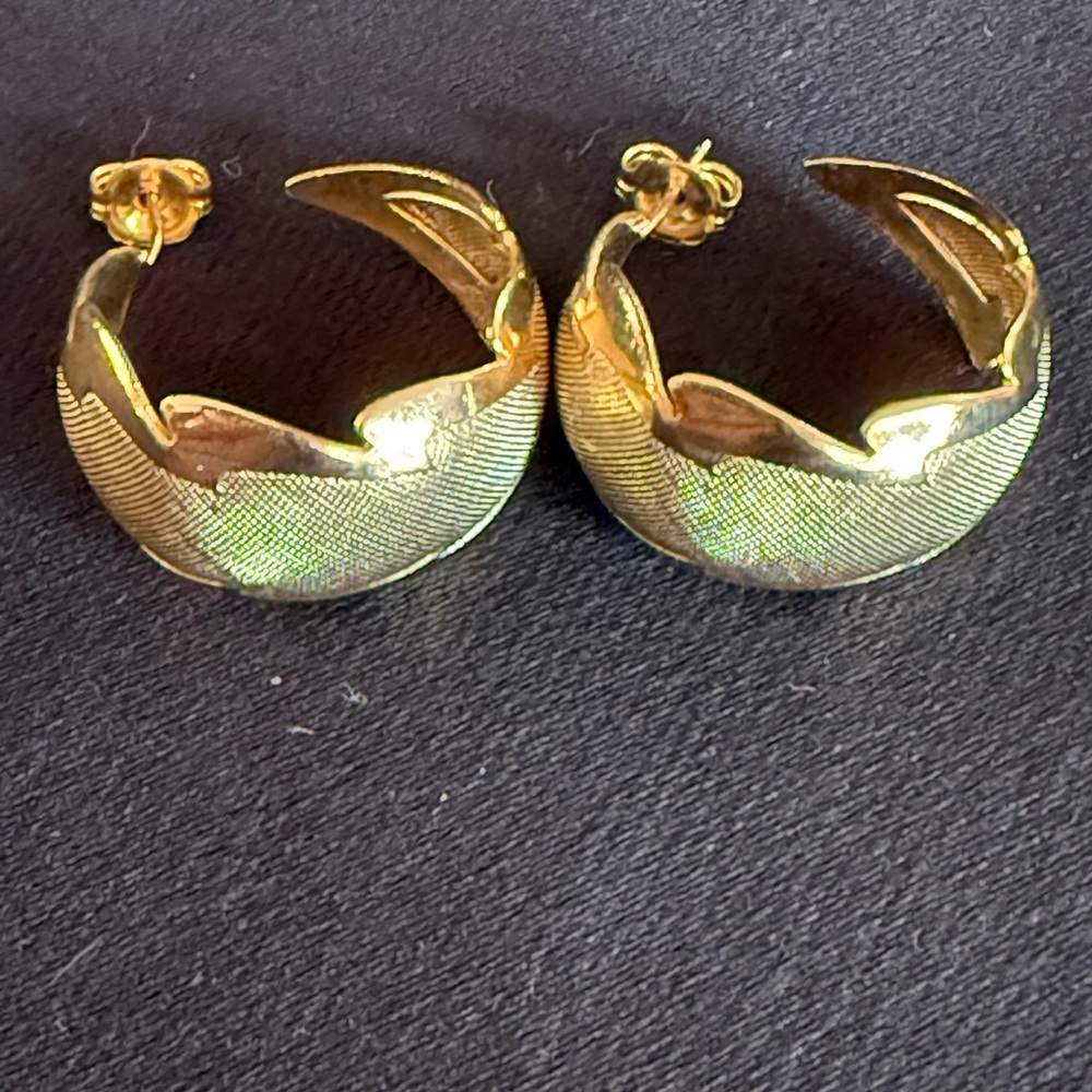 Elegant Gold and Silver Hoop Earring Sets - Picture 5 of 6